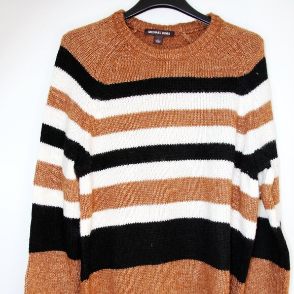 BNWT AW20 MICHAEL KORS STRIPED SWEATER XL - Picture 2 of 10